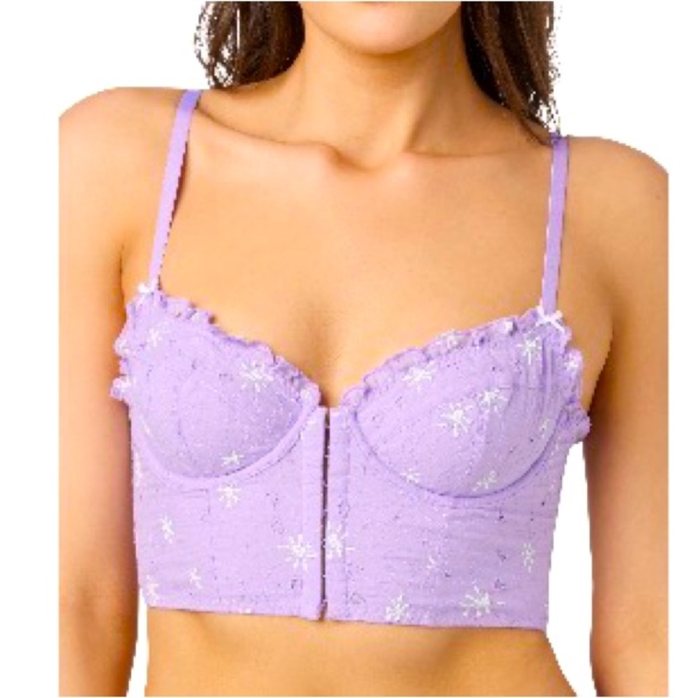 Florence Lavender Lace Bralette size medium-BRAND NEW
